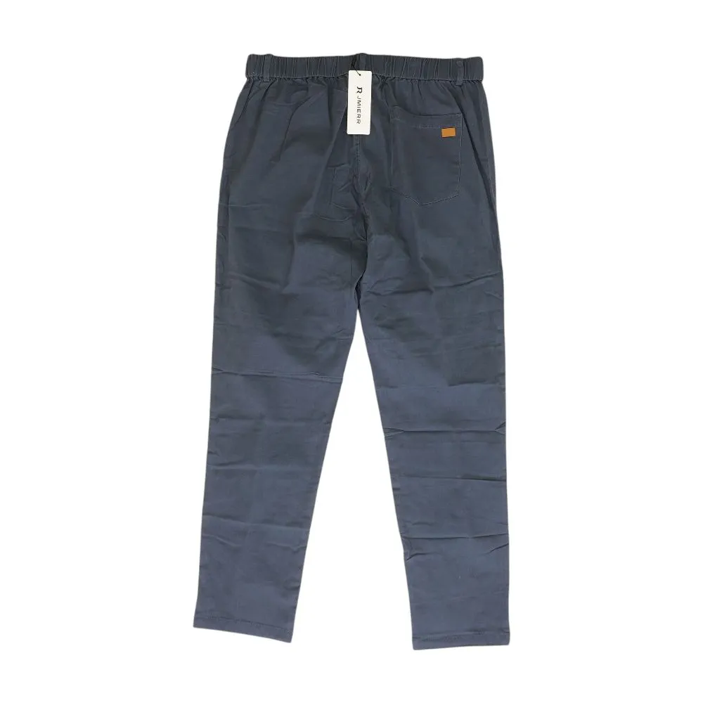 Navy Solid Chino Pants