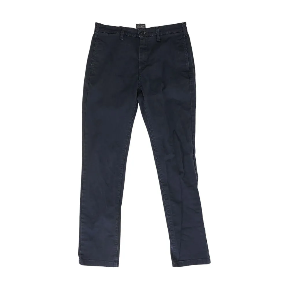 Navy Solid Chino Pants