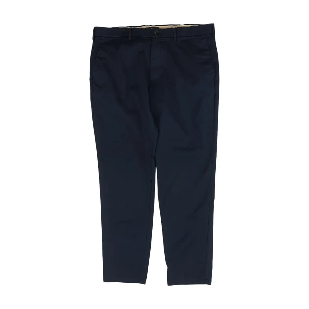 Navy Solid Chino Pants