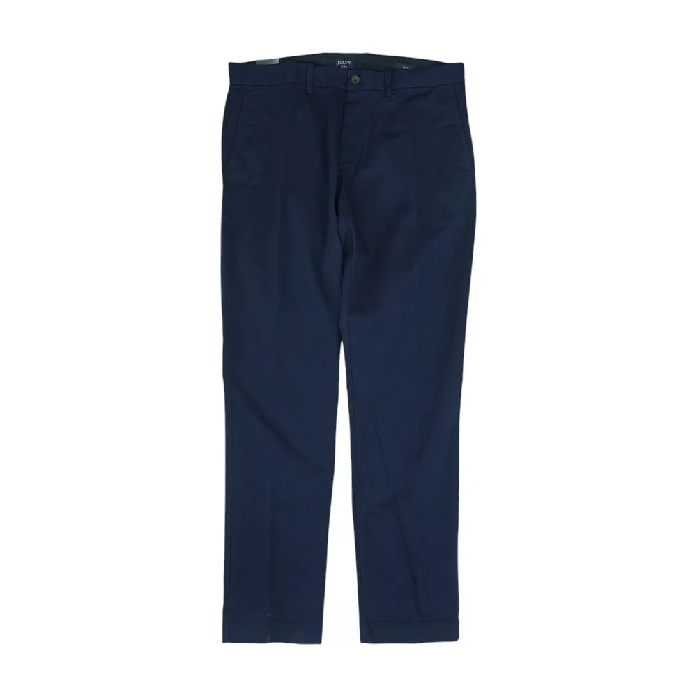 Navy Solid Chino Pants