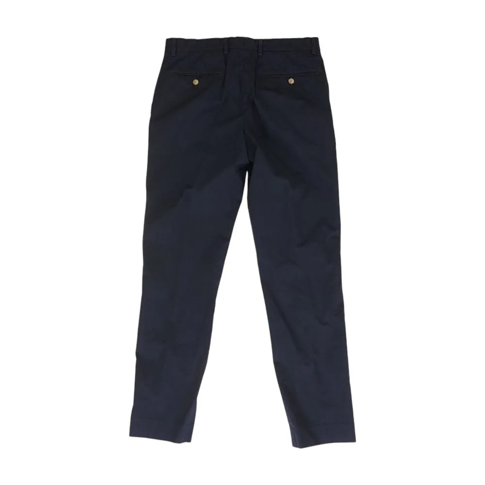 Navy Solid Chino Pants