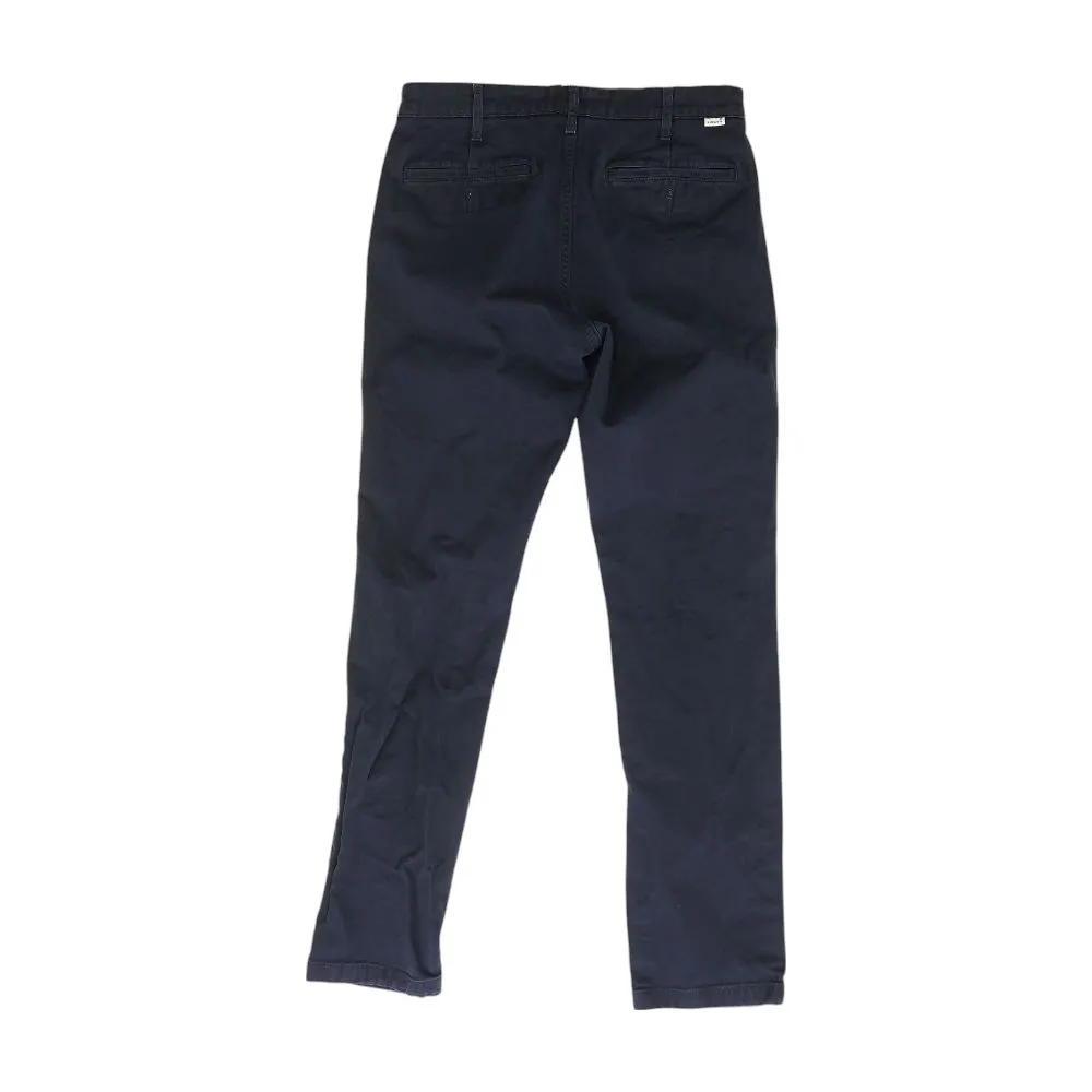 Navy Solid Chino Pants