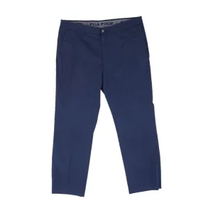 Navy Solid Chino Pants