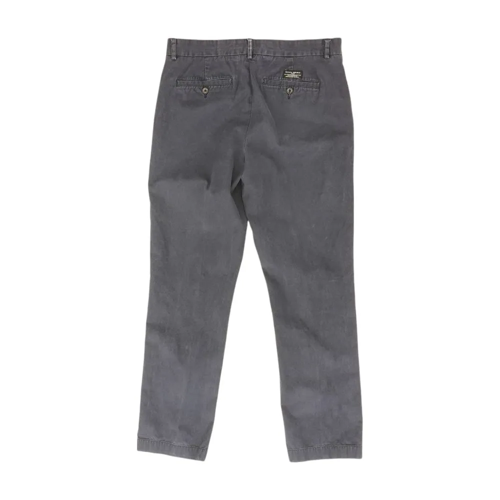 Navy Solid Chino Pants