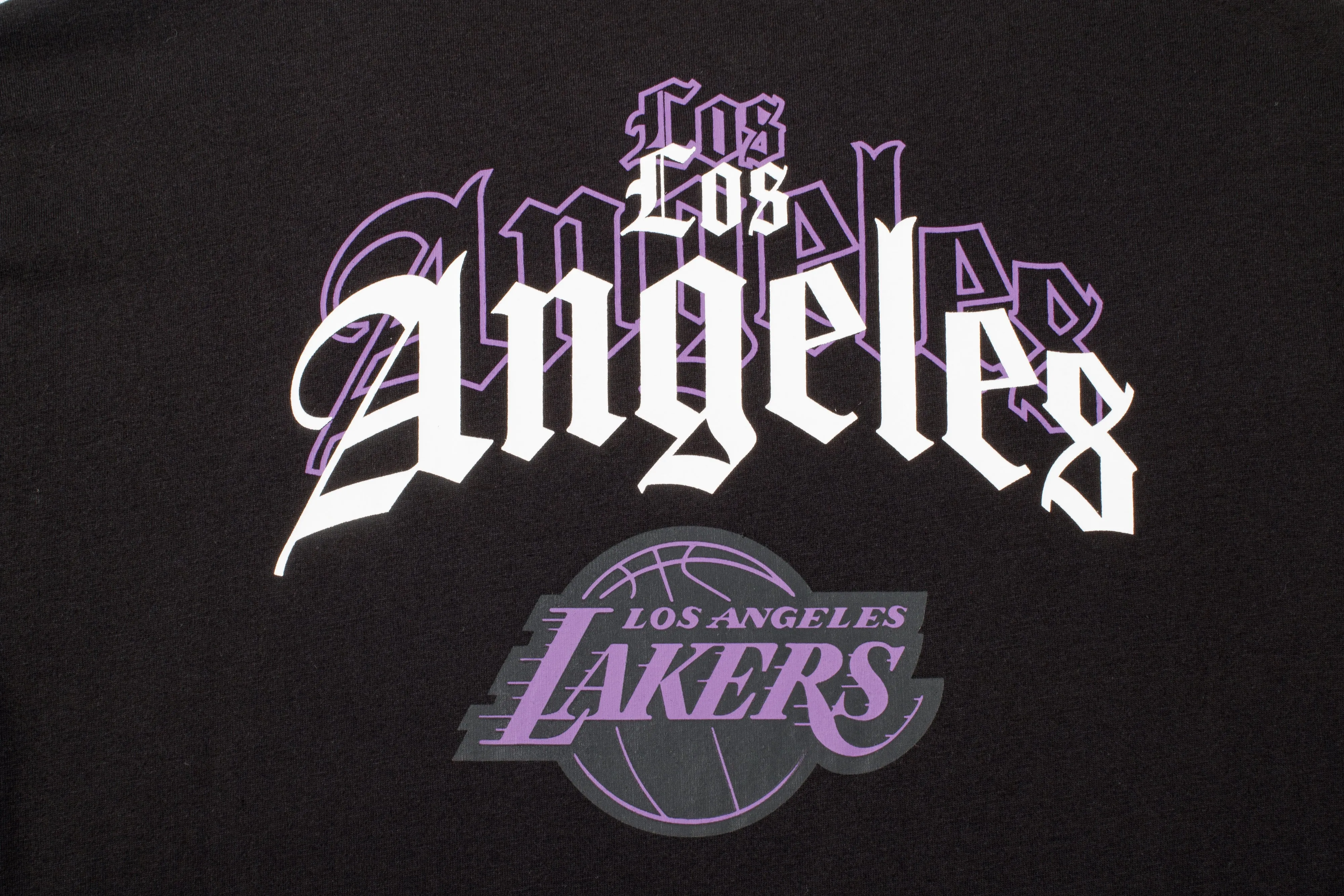 NBA Back Arch Print Long Fit T-Shirt - Los Angeles Lakers