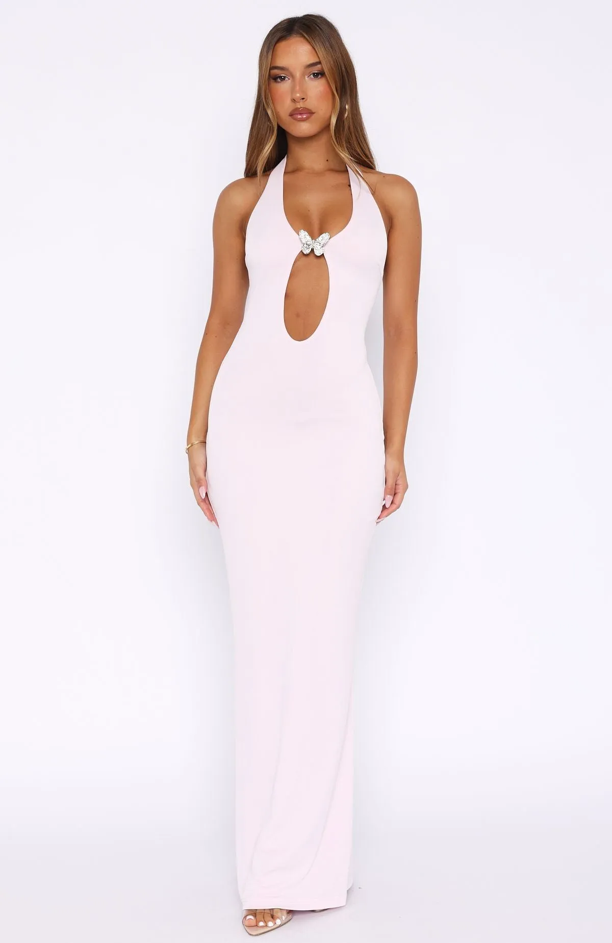 Never Be Friends Maxi Dress Baby Pink