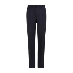 Night Blue Wool Pants