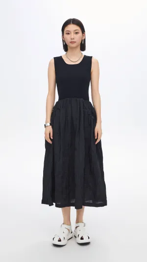 Nylon Patch Knit Dress