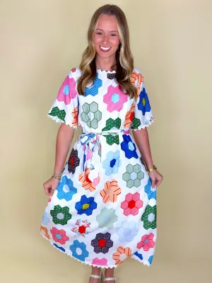 One Stitch at a Time Midi Dress