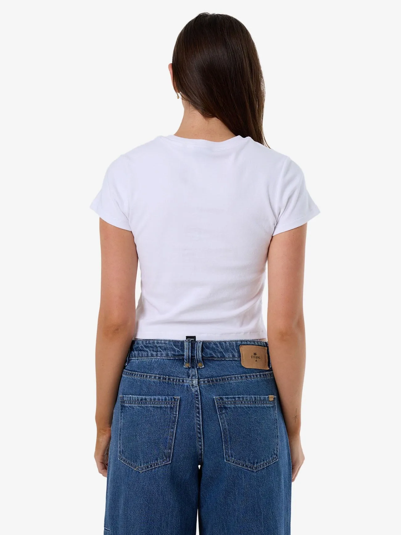 Paradise Is Here Mini Tee - White