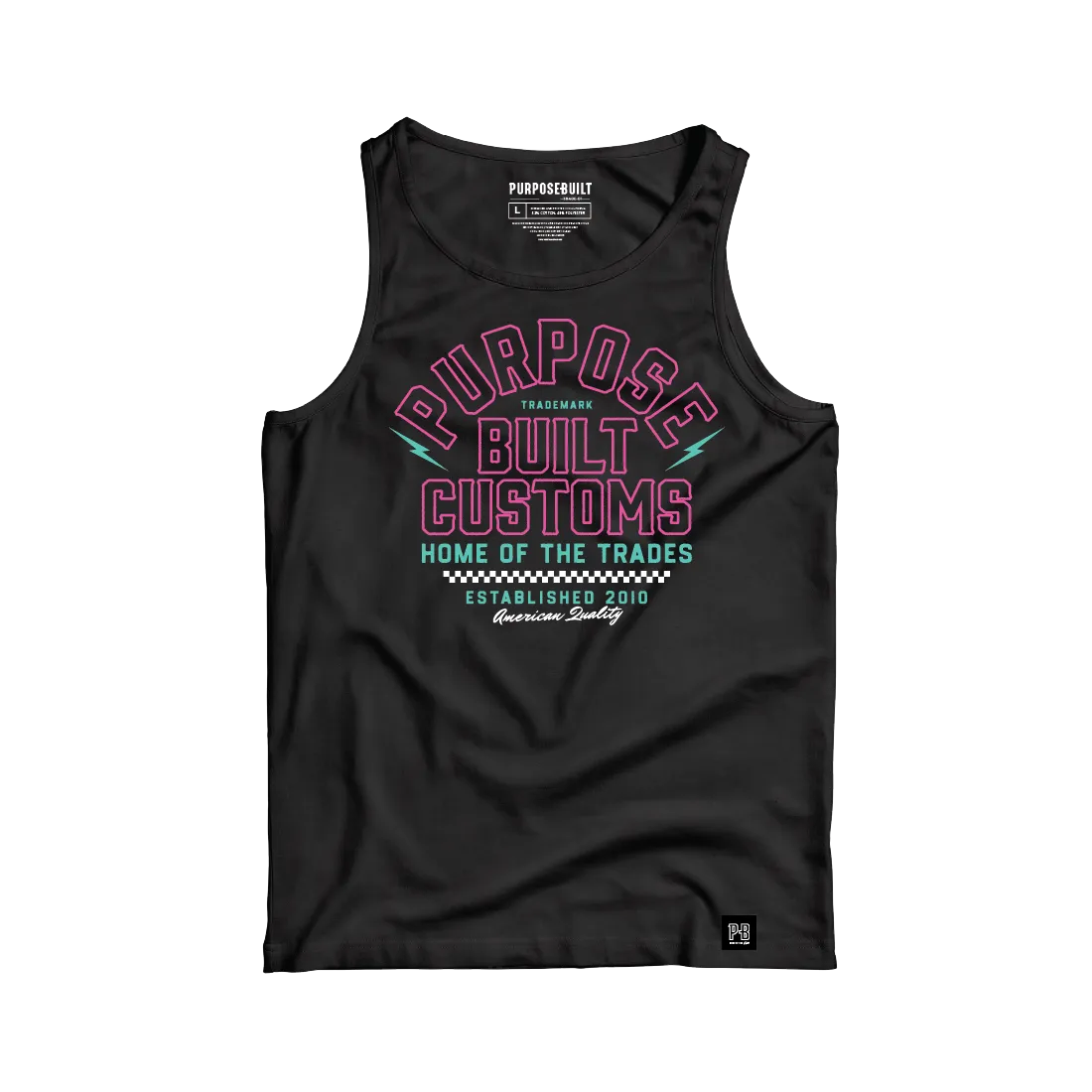 PB Customs Retro Tank, Black