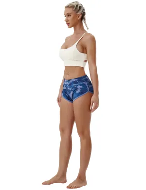 Printed Booty Running Shorts navy brushcamo_Running