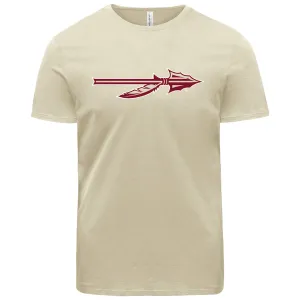 Ragz Adult/Unisex Spear Logo Short Sleeve T-shirt - Sand