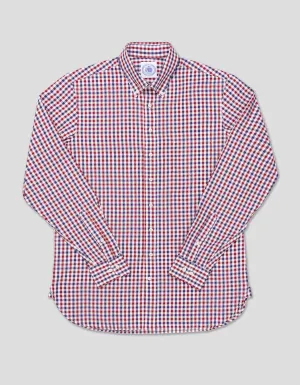 RED/NAVY GINGHAM SHIRT