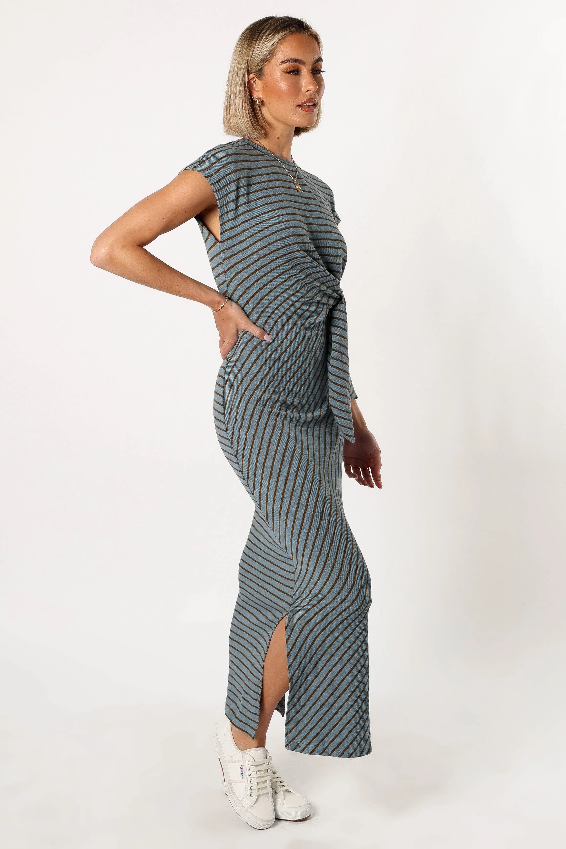 Sandro Maxi Dress - Dusty Stripe