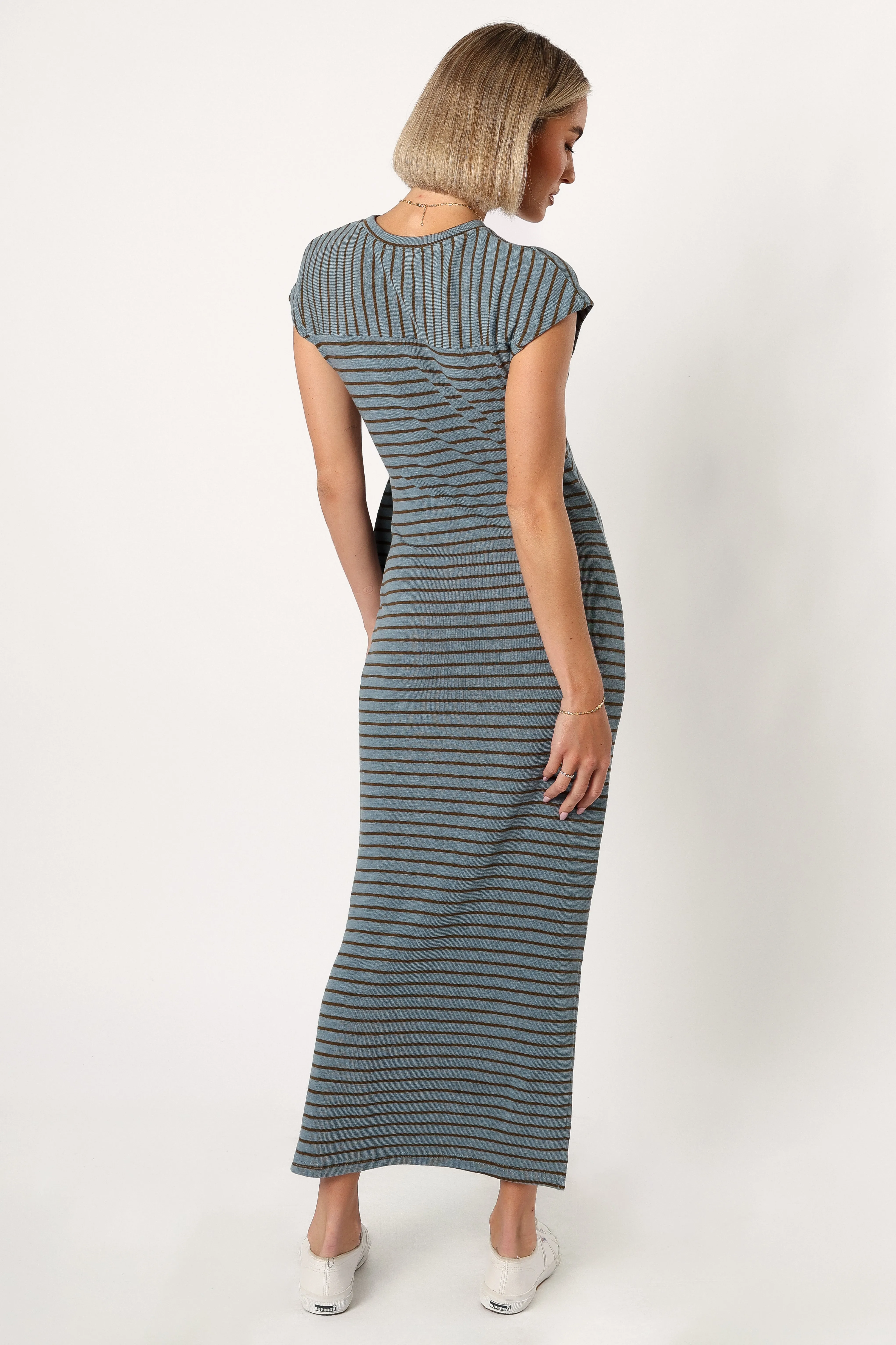 Sandro Maxi Dress - Dusty Stripe