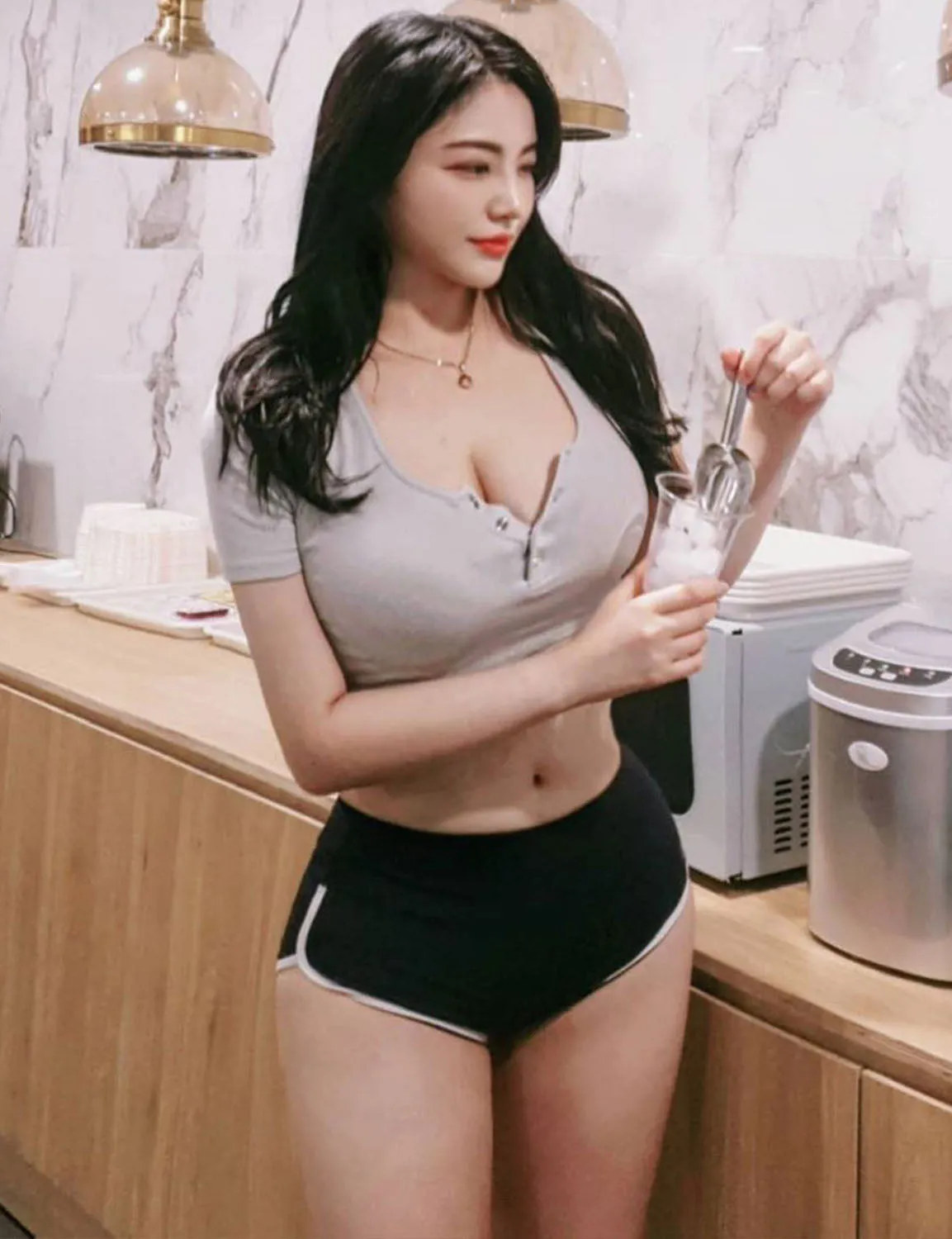 Sexy Booty Running Shorts black ins_Running