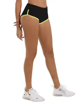 Sexy Booty Running Shorts black_fluorescentyellow_Running