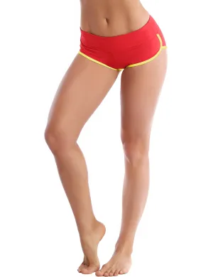 Sexy Booty Running Shorts scarlet_fluorescentyellow_Running