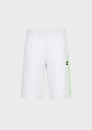 Short Emporio Armani EA7 Logo Series - Blanc/Vert