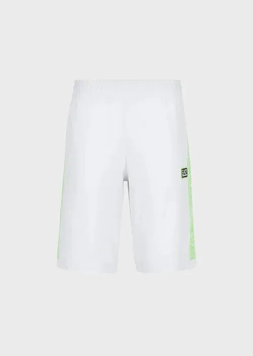 Short Emporio Armani EA7 Logo Series - Blanc/Vert