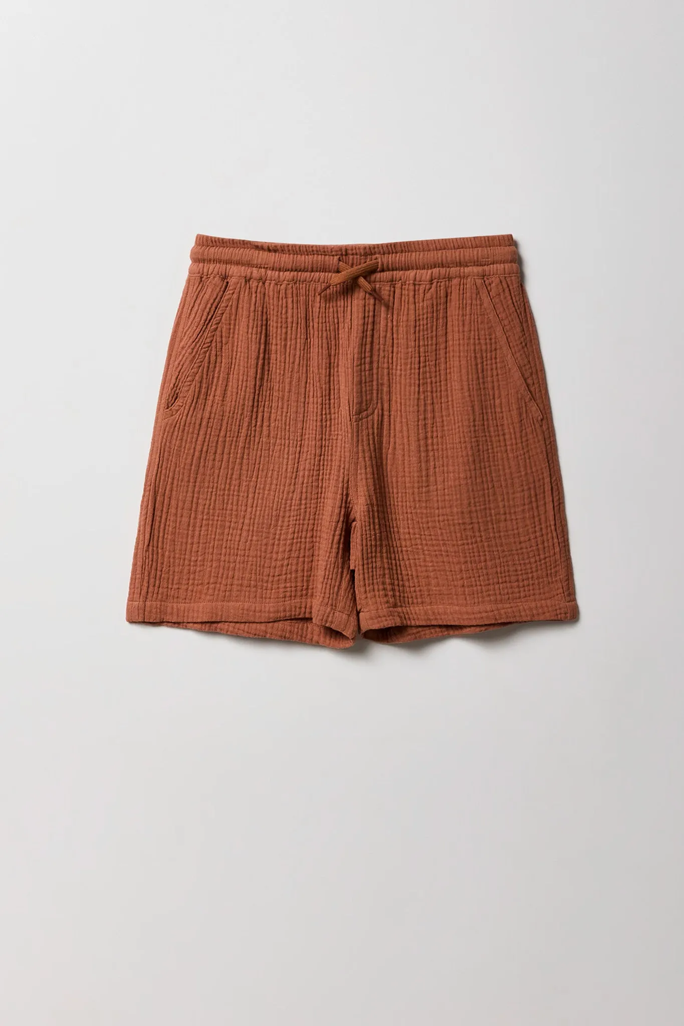 Short froissé à taille coulissante pour garçon