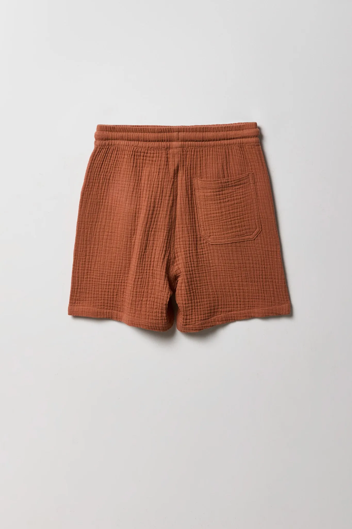 Short froissé à taille coulissante pour garçon