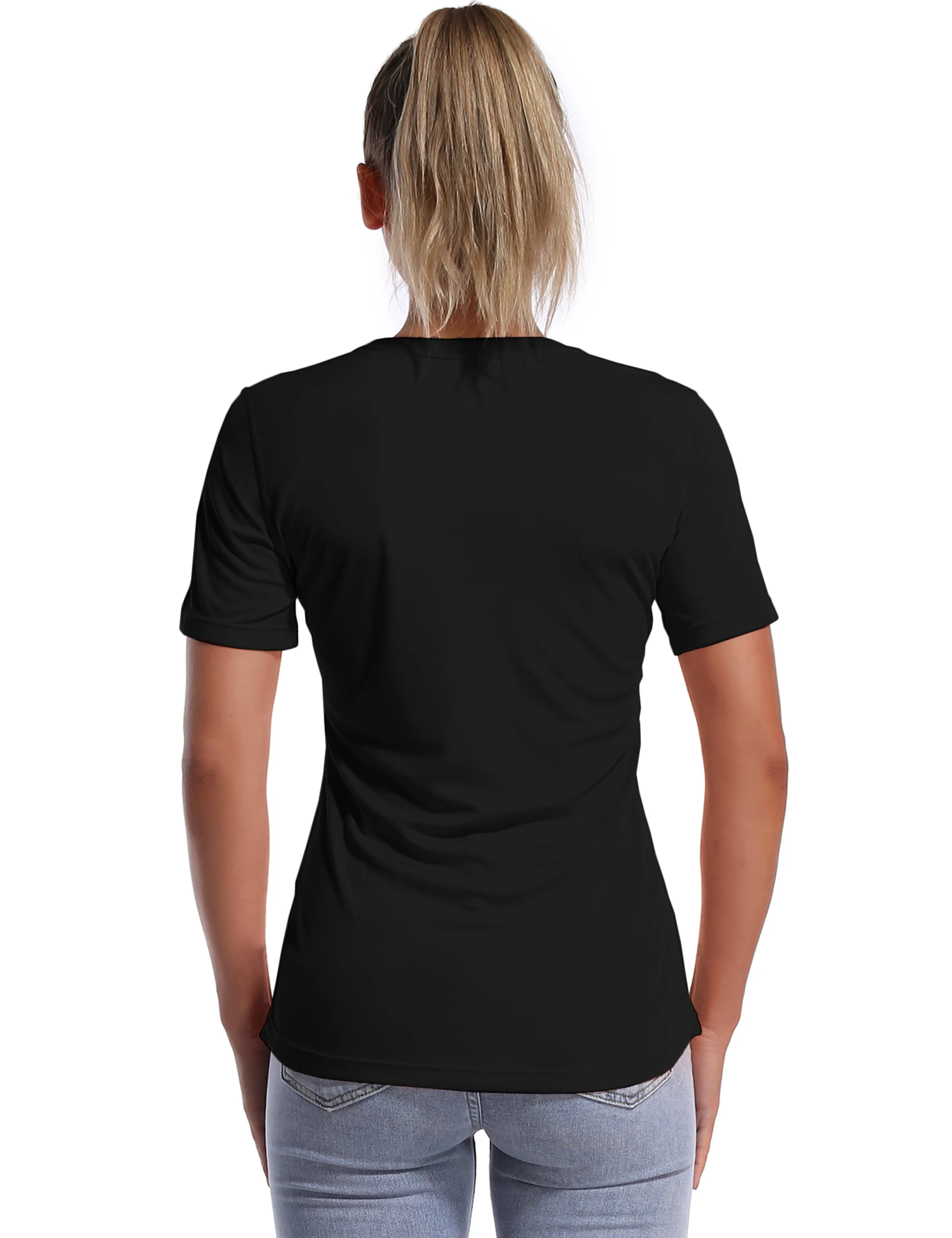 Short Sleeve Athletic Shirts black_Jogging
