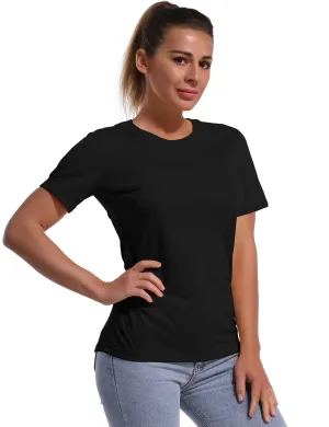 Short Sleeve Athletic Shirts black_Jogging