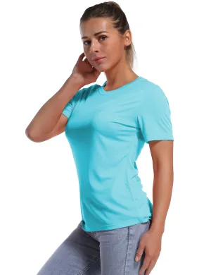 Short Sleeve Athletic Shirts blue_yoga