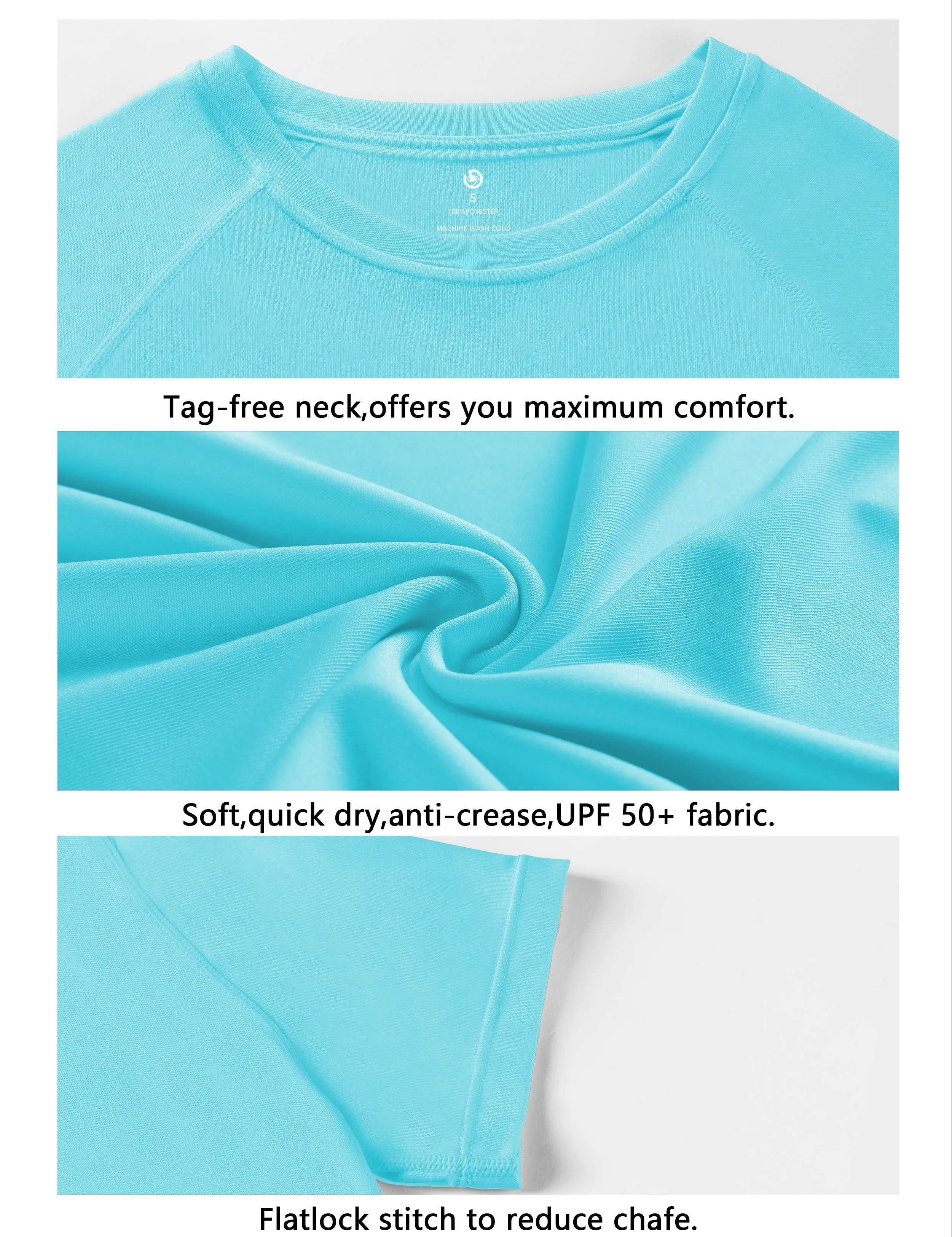 Short Sleeve Athletic Shirts blue_yoga