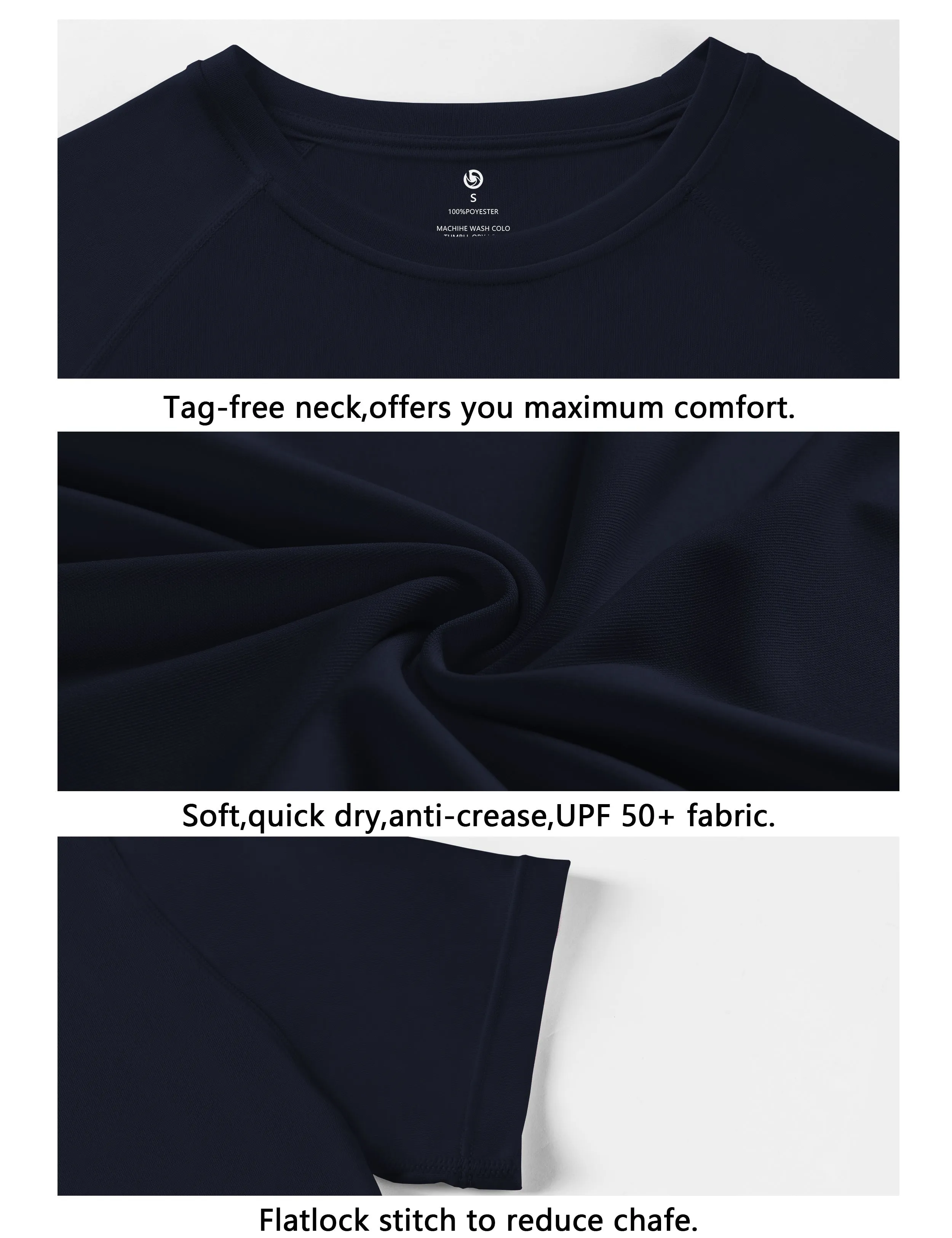 Short Sleeve Athletic Shirts darknavy_Jogging