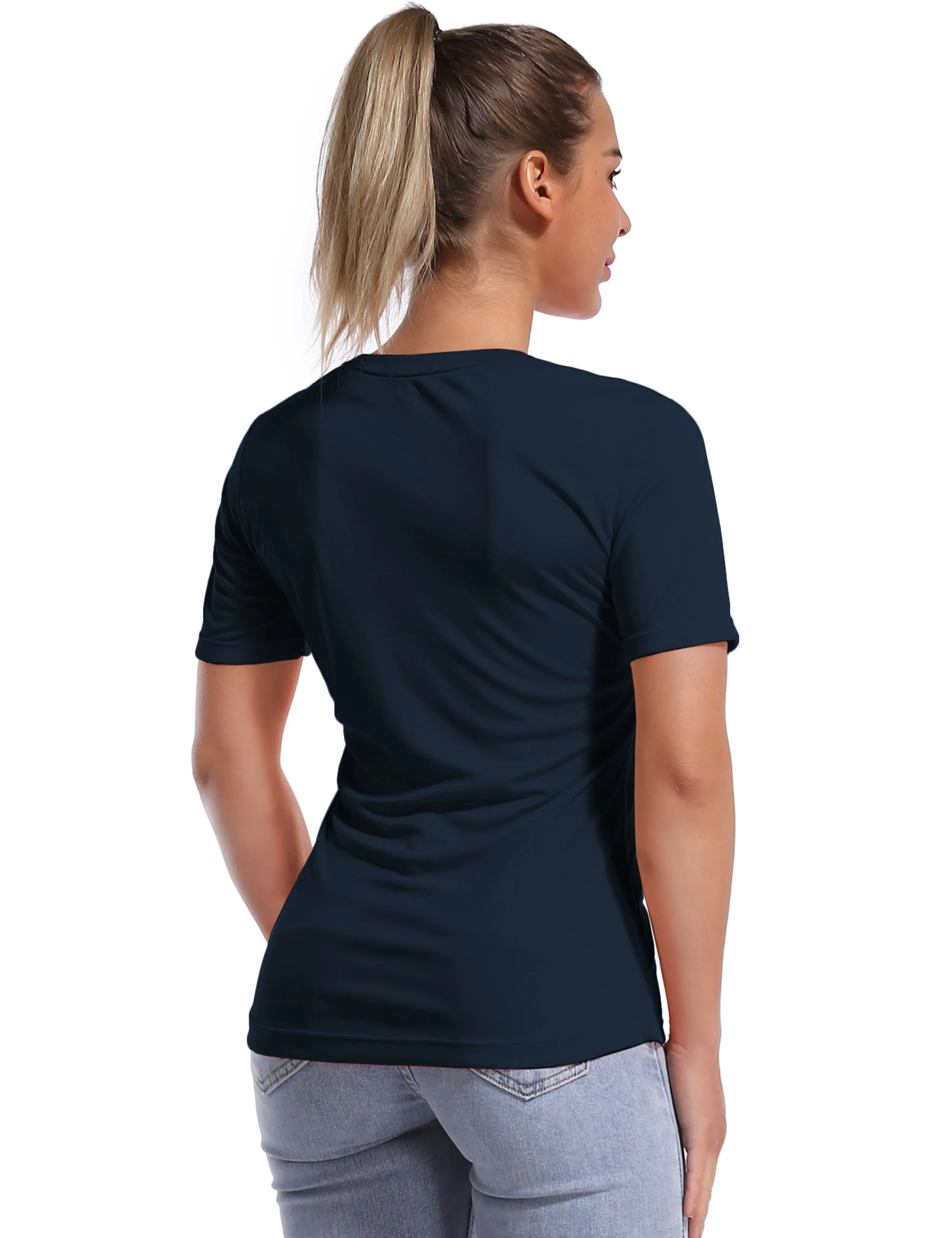 Short Sleeve Athletic Shirts darknavy_Running