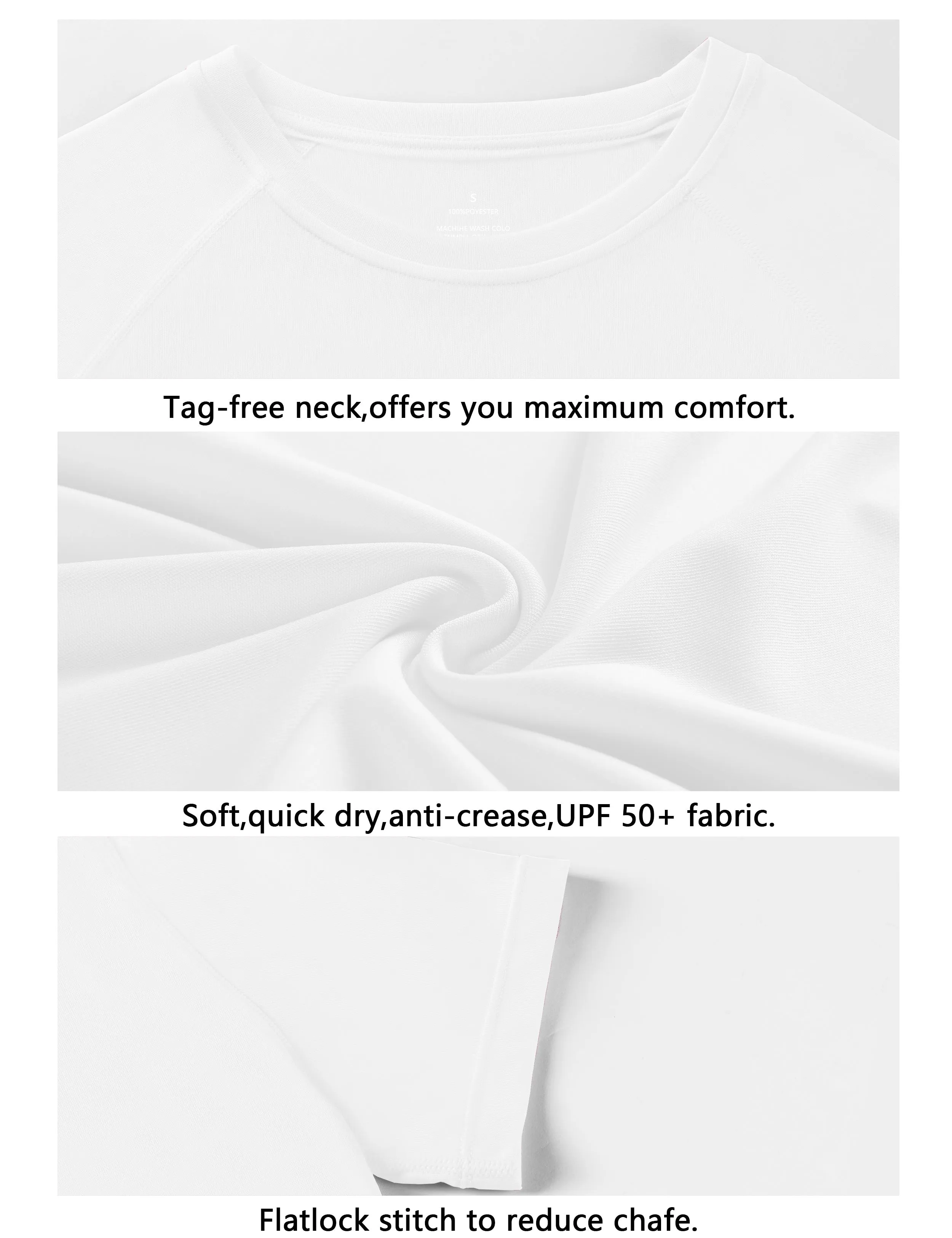 Short Sleeve Athletic Shirts white_Running