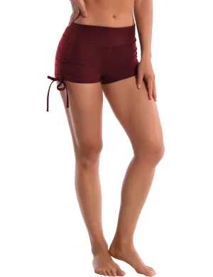 Side Drawstring Hot Shorts cherryred_Running