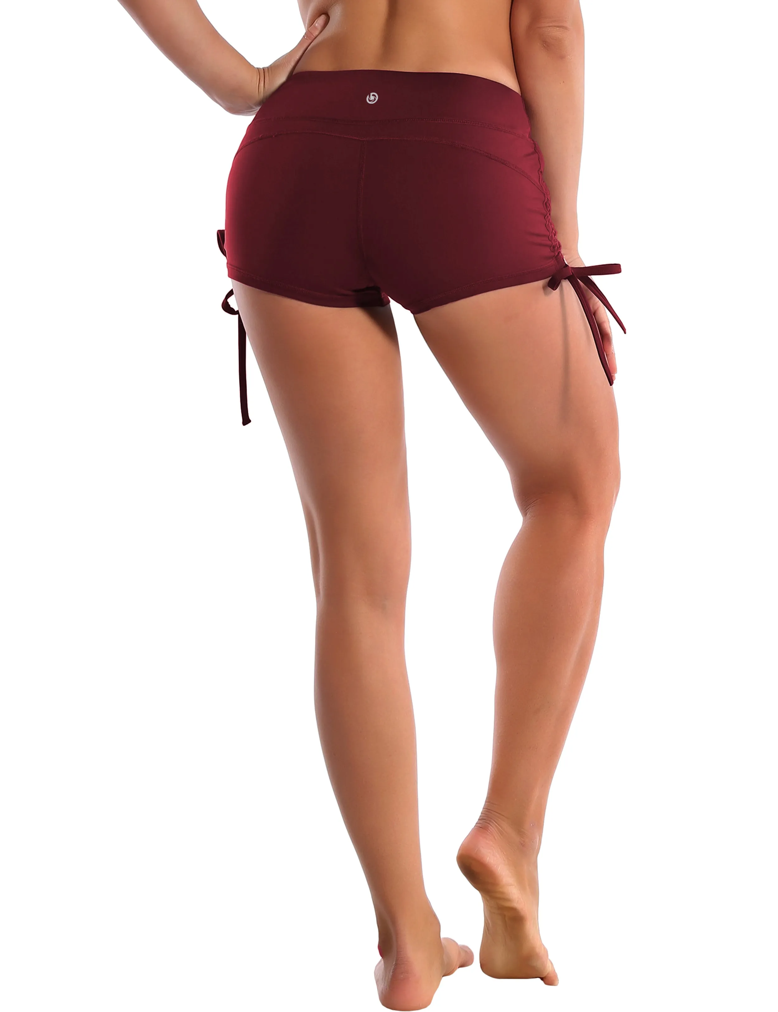 Side Drawstring Hot Shorts cherryred_Running