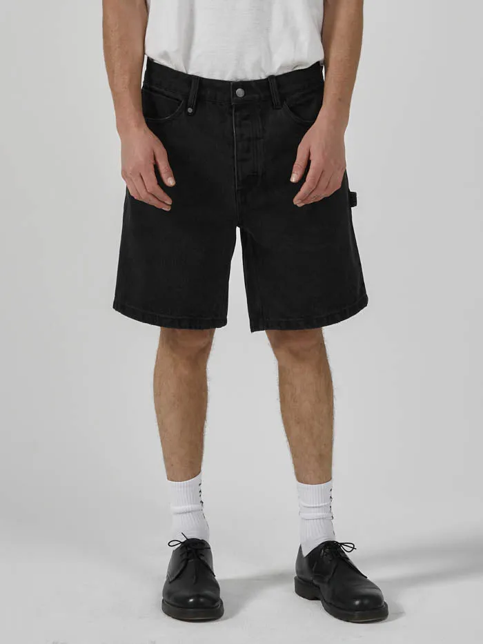 Slacker Denim Short - Aged Black