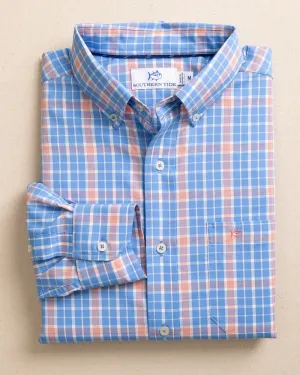 Southern Tide Beckenham Plaid Intercoastal Long Sleeve Sport Shirt