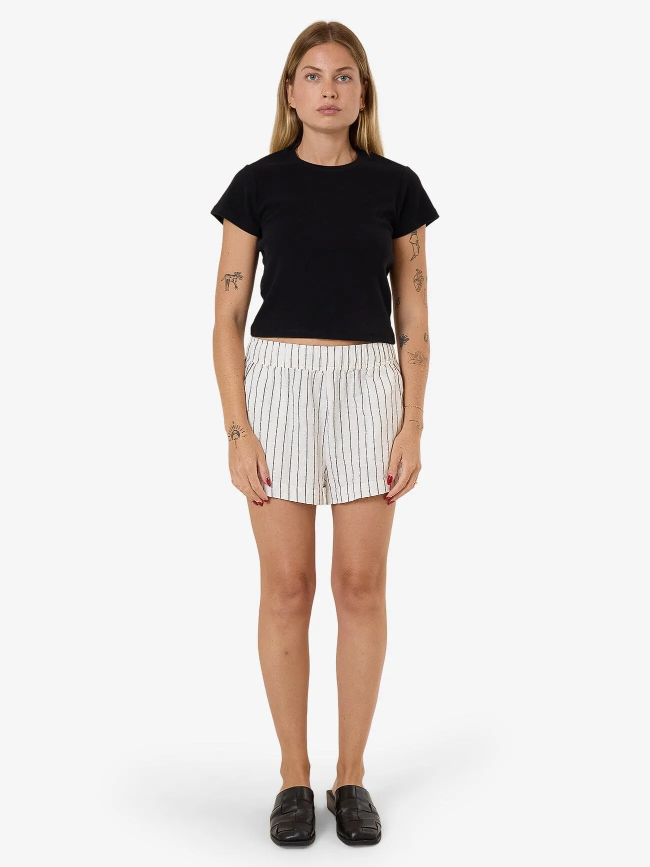 Subline Elastic Short - White
