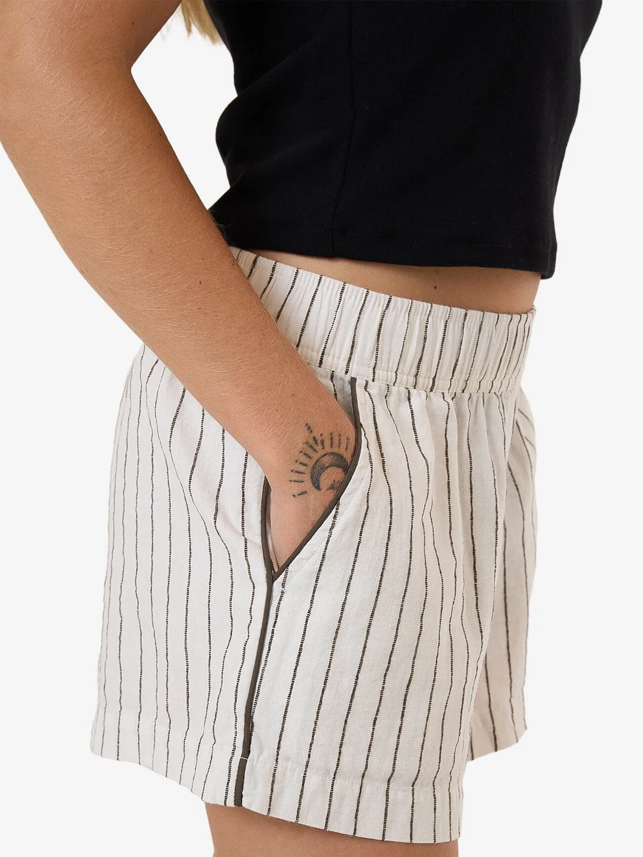 Subline Elastic Short - White