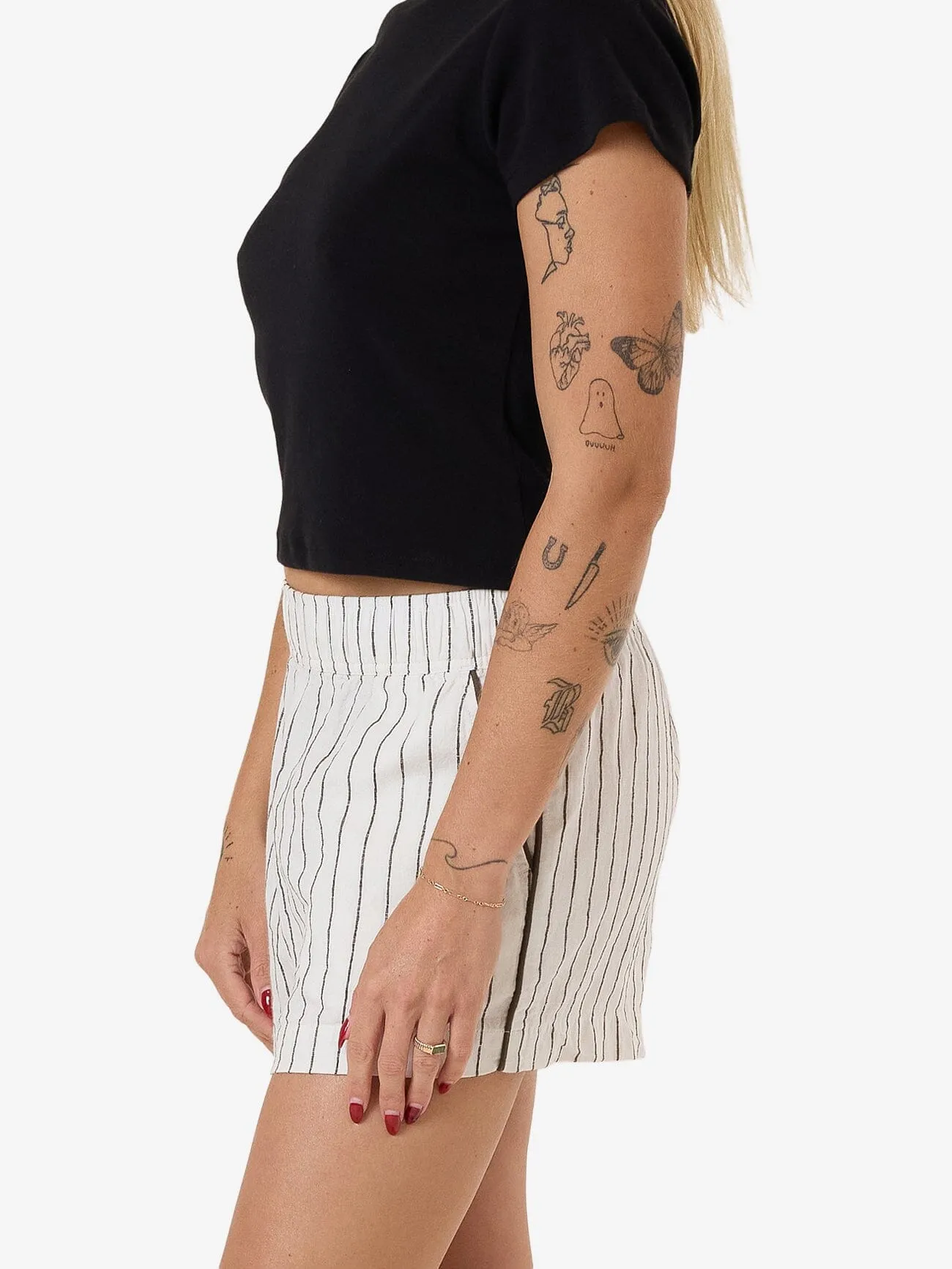 Subline Elastic Short - White