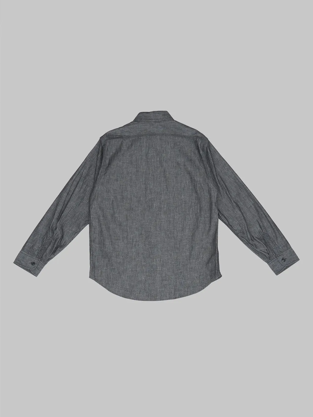 Sugar Cane Black Chambray Work Shirt