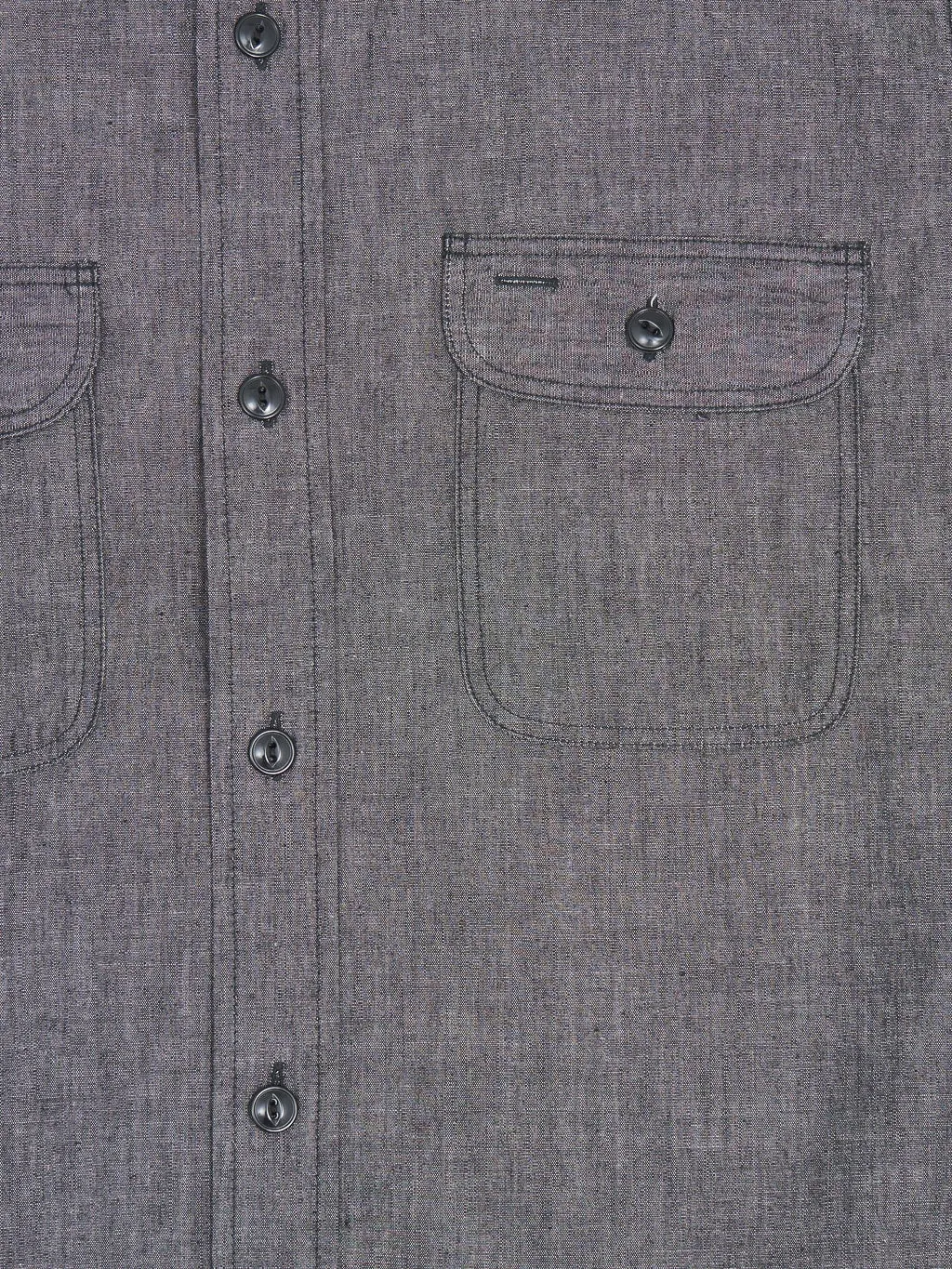 Sugar Cane Black Chambray Work Shirt