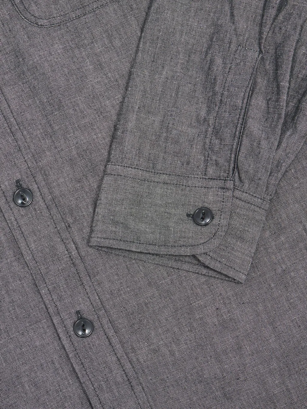 Sugar Cane Black Chambray Work Shirt