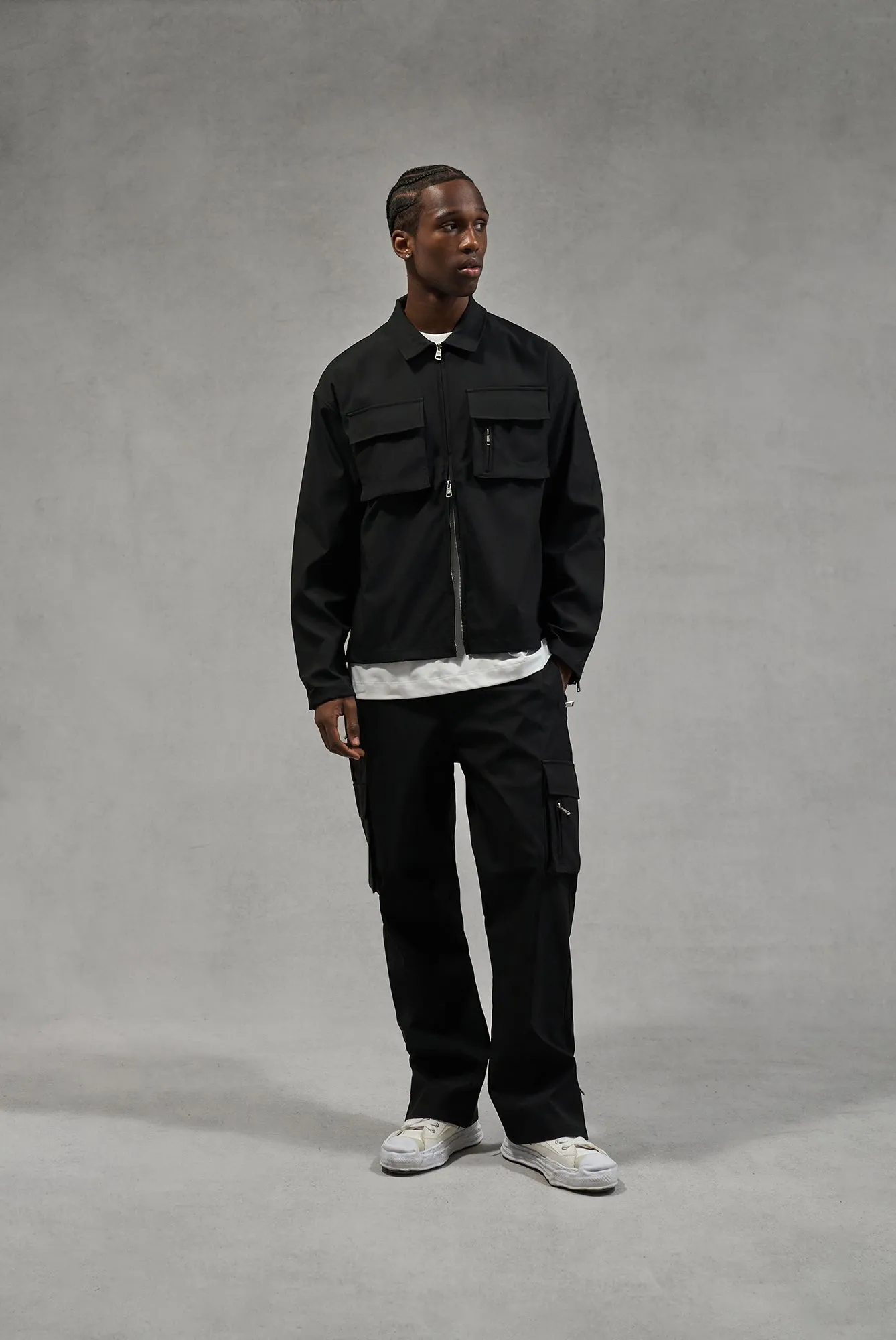 TECHNICAL LONG SLEEVE SHIRT - BLACK