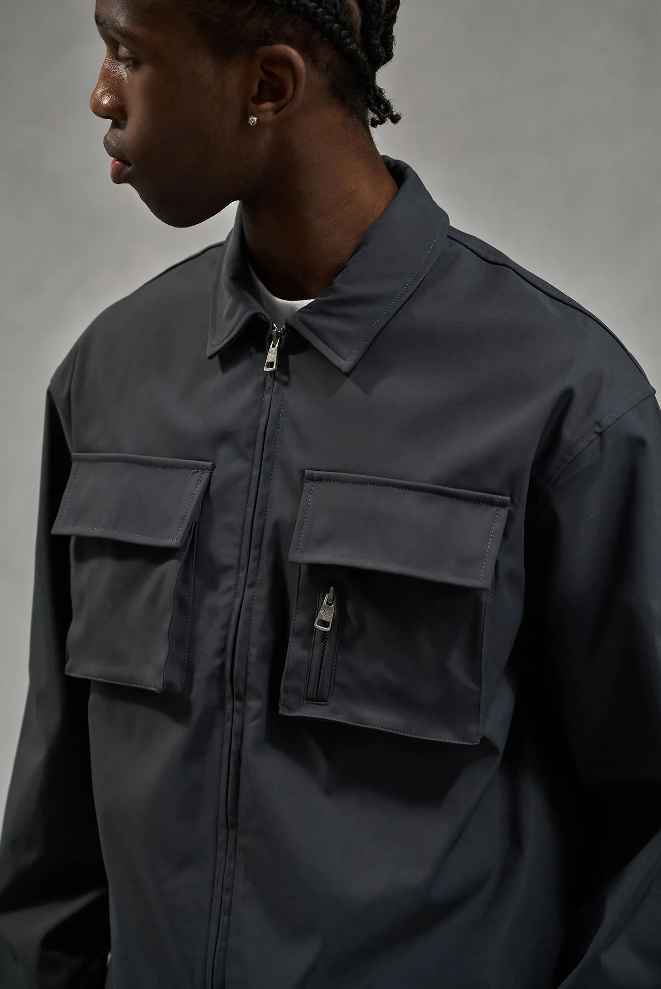 TECHNICAL LONG SLEEVE SHIRT - GREY