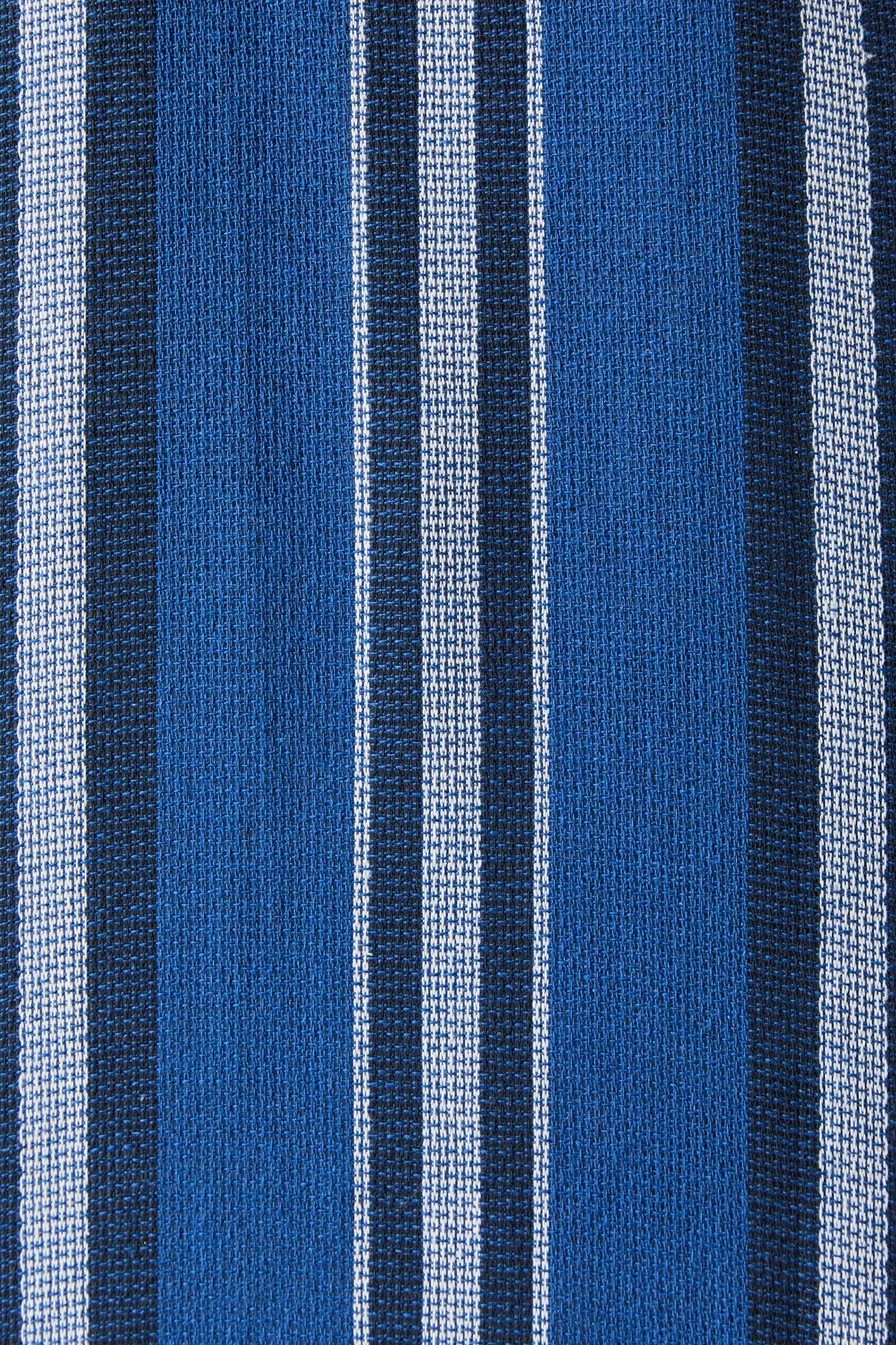 Textured Striped Collared Button-Up Top