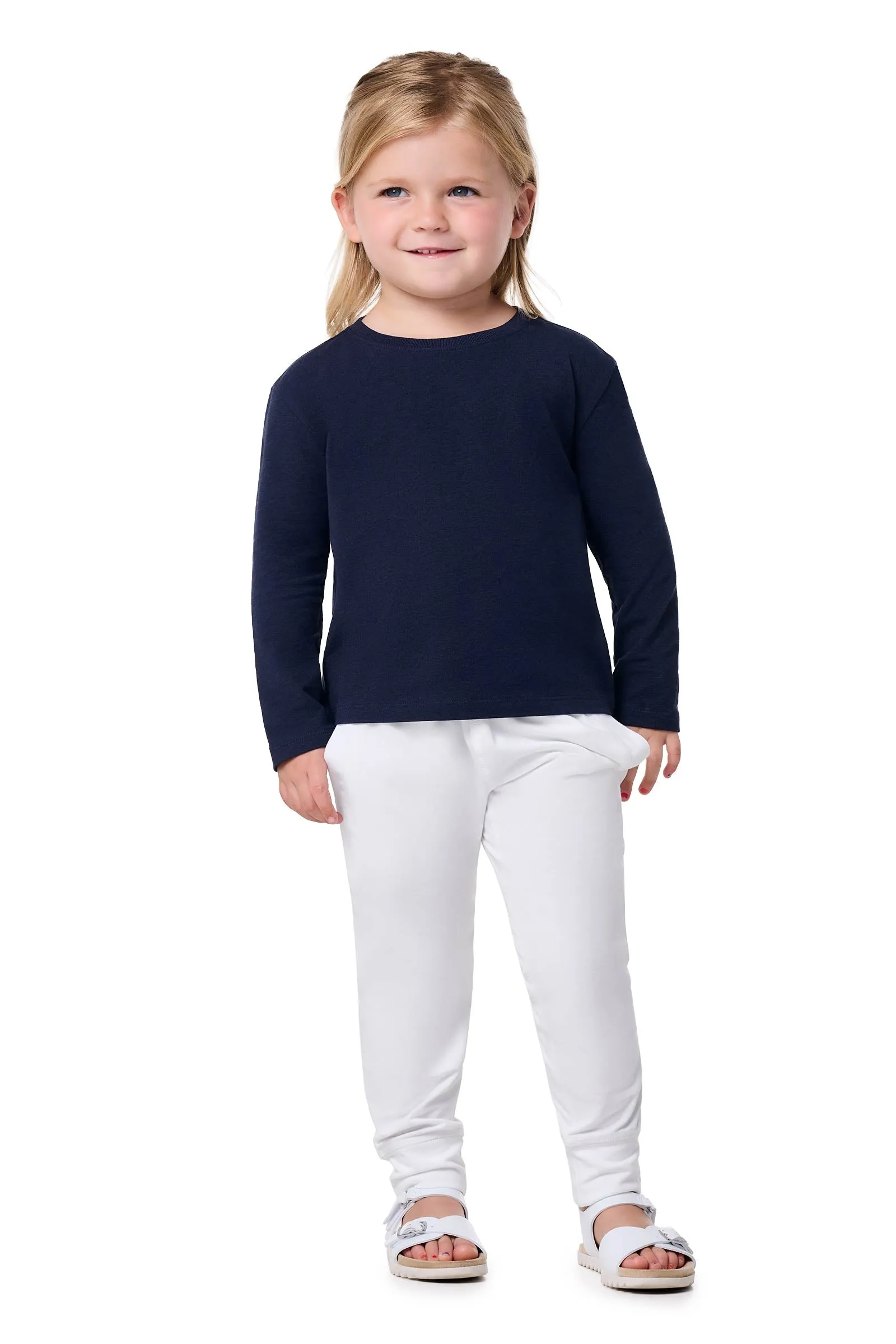 Toddler Coco Plum Everyday Long Sleeve T-Shirt | Navy