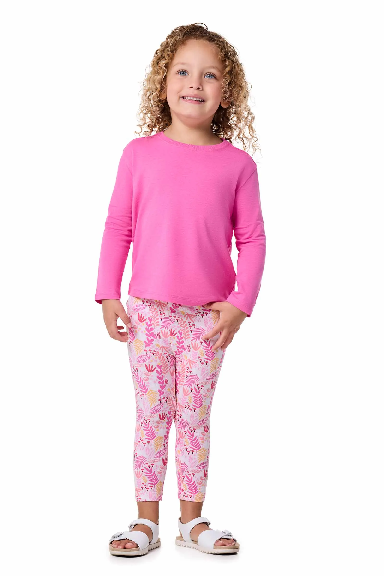 Toddler Coco Plum Everyday Long Sleeve T-Shirt | Tulip Pink