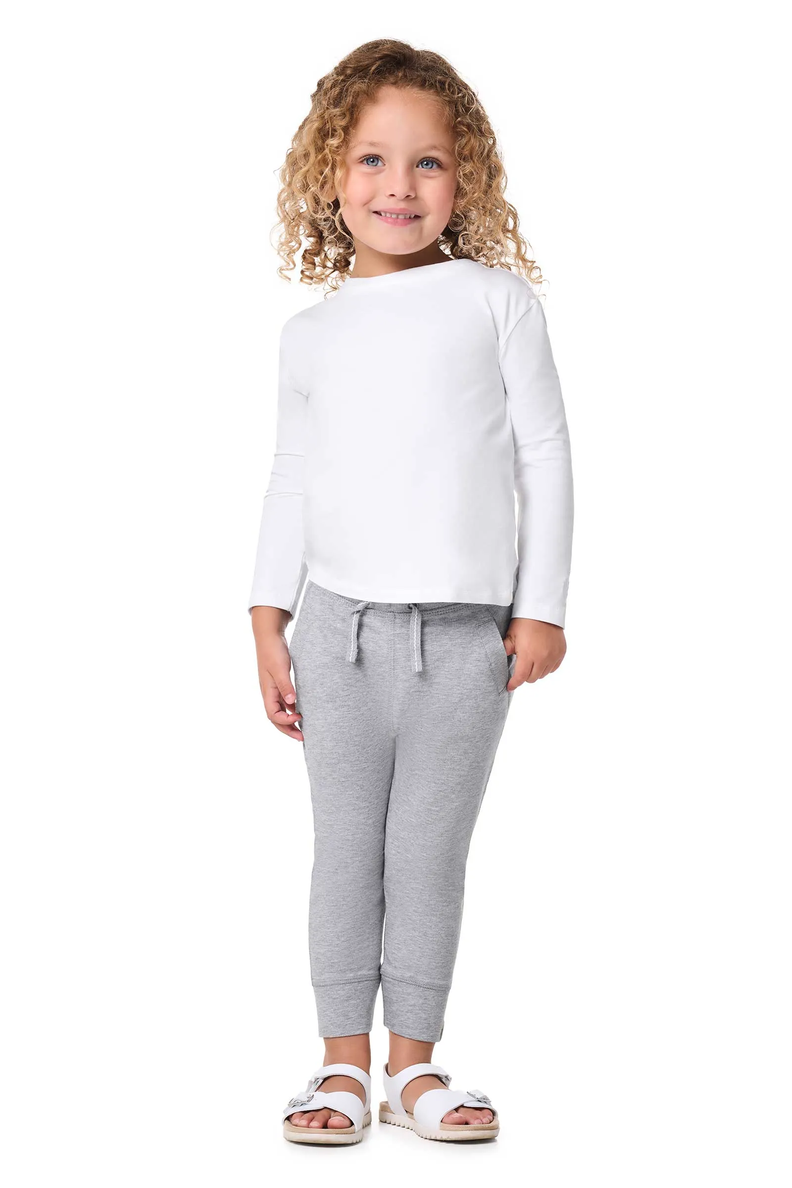 Toddler Coco Plum Everyday Long Sleeve T-Shirt | White